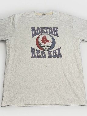 Boston Red Sox Gray Graphic Short Sleeve Tee - Team Logo